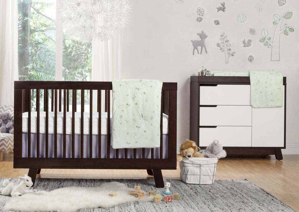 M4201Q,Hudson 3-in-1 Convertible Crib with Toddler Bed Conversion Kit in Espresso Finish