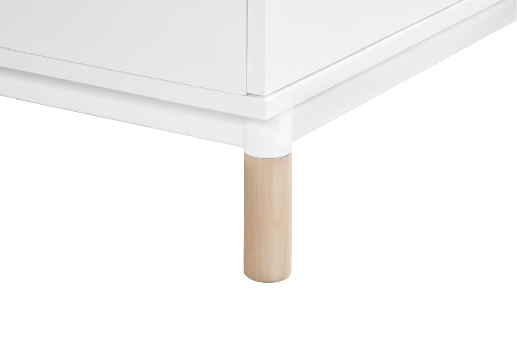 M12923WNX,Gelato 3-Drawer Changer Dresser Washed Natural Ft w/Removable Changing Tray In White