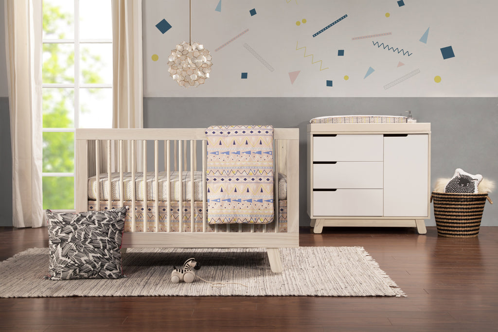 M4201NX,Hudson 3-in-1 Convertible Crib with Toddler Bed Conversion Kit in Washed Natural