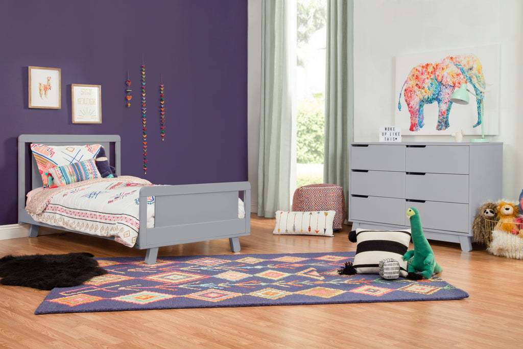 M4289G,Hudson Twin Bed in Grey