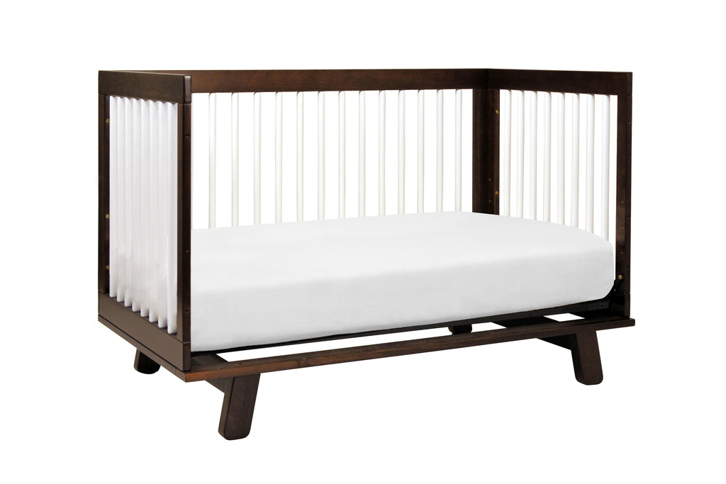 M4201QW,Hudson 3-in-1 Convertible Crib with Toddler Bed Conversion Kit in Espresso/White