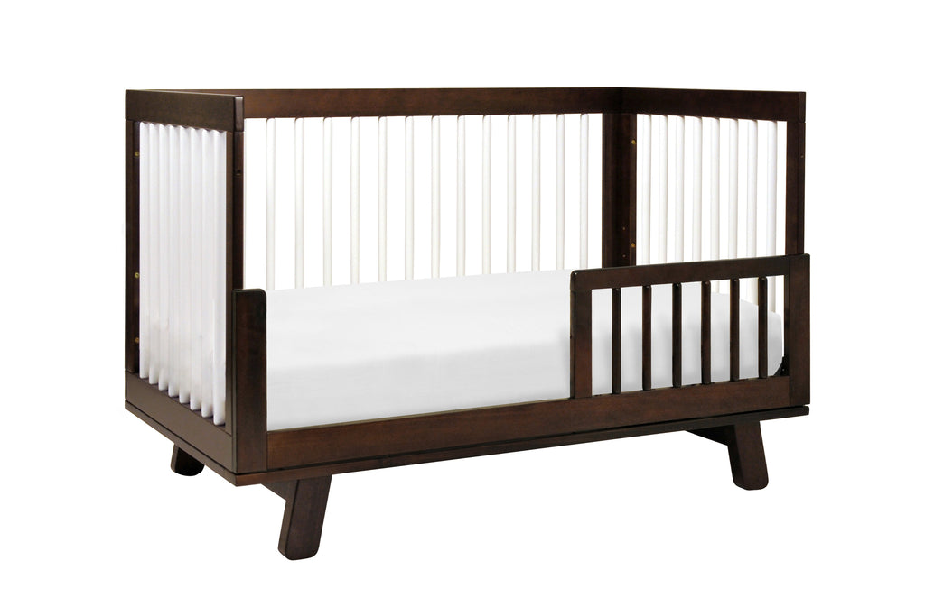 M4201QW,Hudson 3-in-1 Convertible Crib with Toddler Bed Conversion Kit in Espresso/White