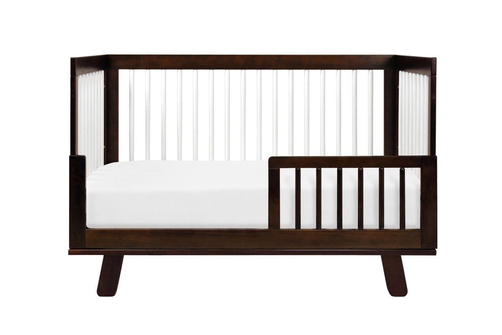 M4201QW,Hudson 3-in-1 Convertible Crib with Toddler Bed Conversion Kit in Espresso/White