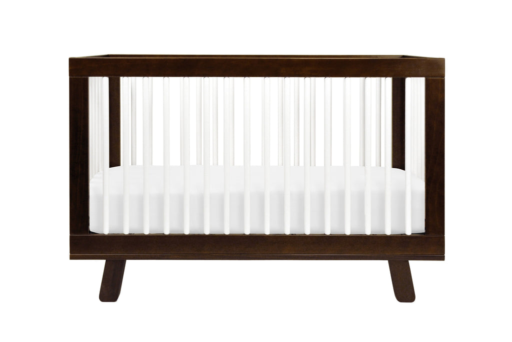 M4201QW,Hudson 3-in-1 Convertible Crib with Toddler Bed Conversion Kit in Espresso/White
