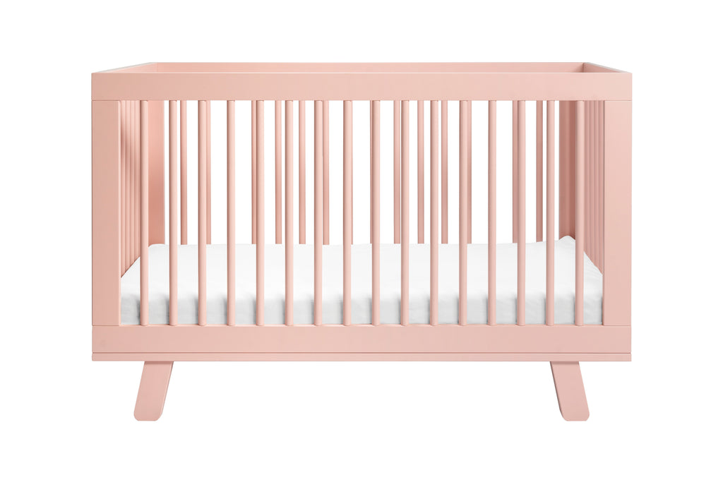M4201BP,Hudson 3-in-1 Convertible Crib with Toddler Bed Conversion Kit in Blush Pink
