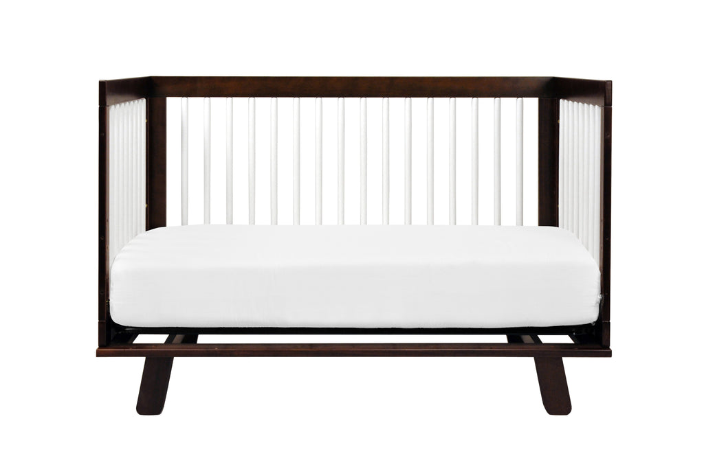 M4201QW,Hudson 3-in-1 Convertible Crib with Toddler Bed Conversion Kit in Espresso/White
