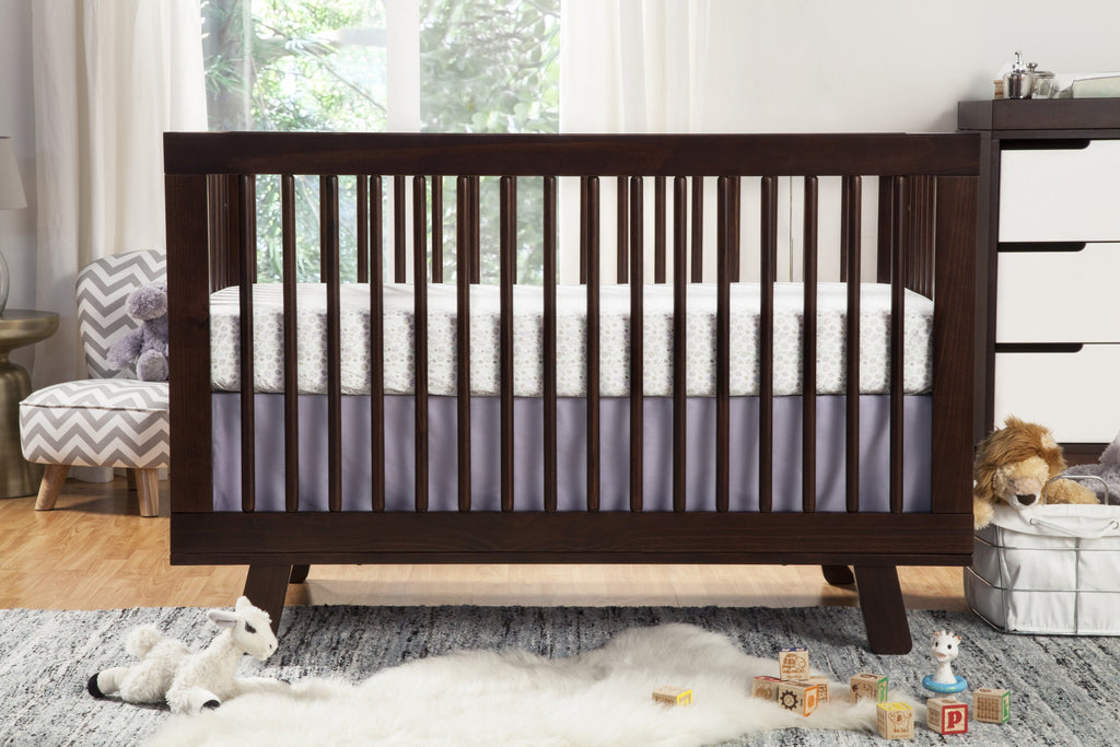 M4201Q,Hudson 3-in-1 Convertible Crib with Toddler Bed Conversion Kit in Espresso Finish