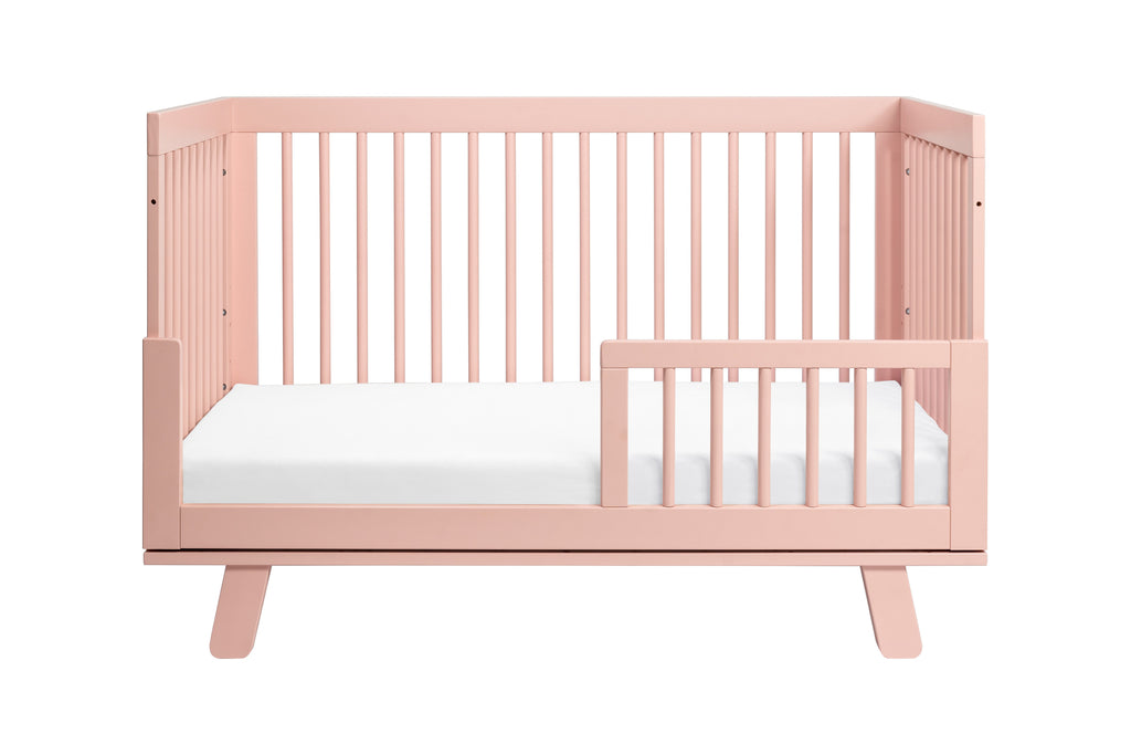 M4201BP,Hudson 3-in-1 Convertible Crib with Toddler Bed Conversion Kit in Blush Pink