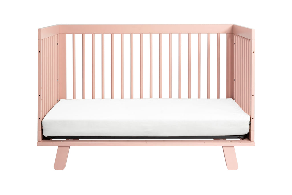 M4201BP,Hudson 3-in-1 Convertible Crib with Toddler Bed Conversion Kit in Blush Pink
