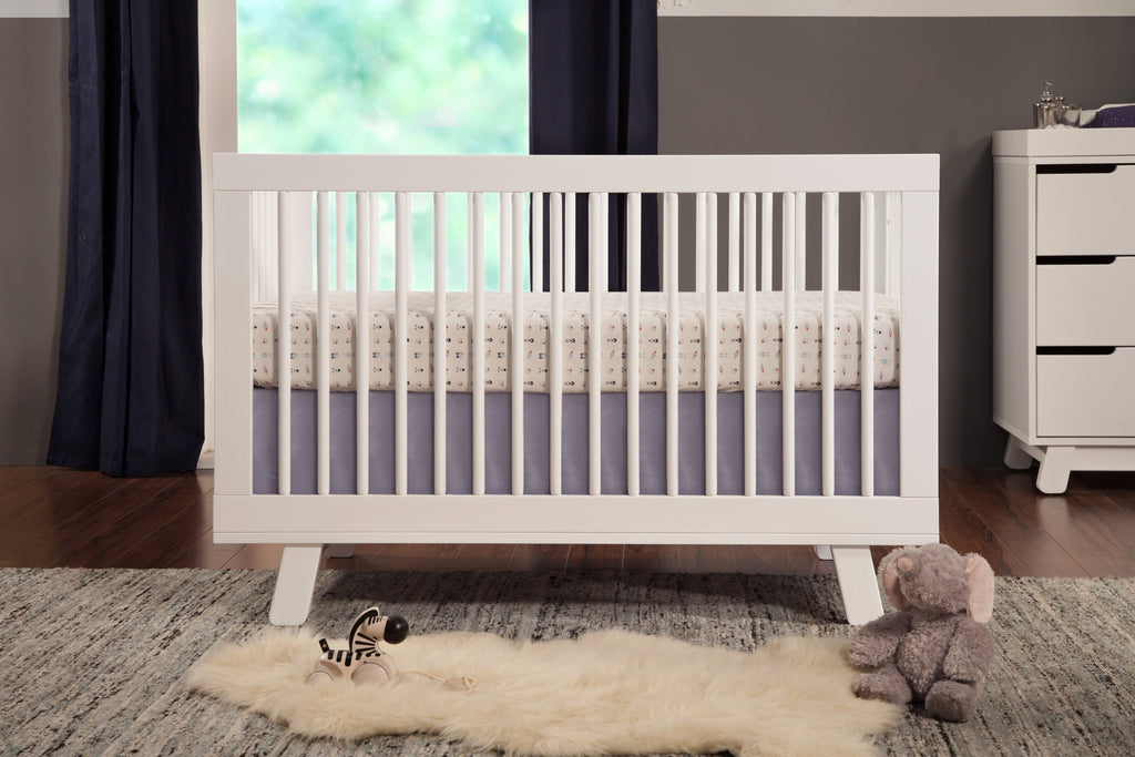 M4201W,Hudson 3-in-1 Convertible Crib with Toddler Bed Conversion Kit in White Finish