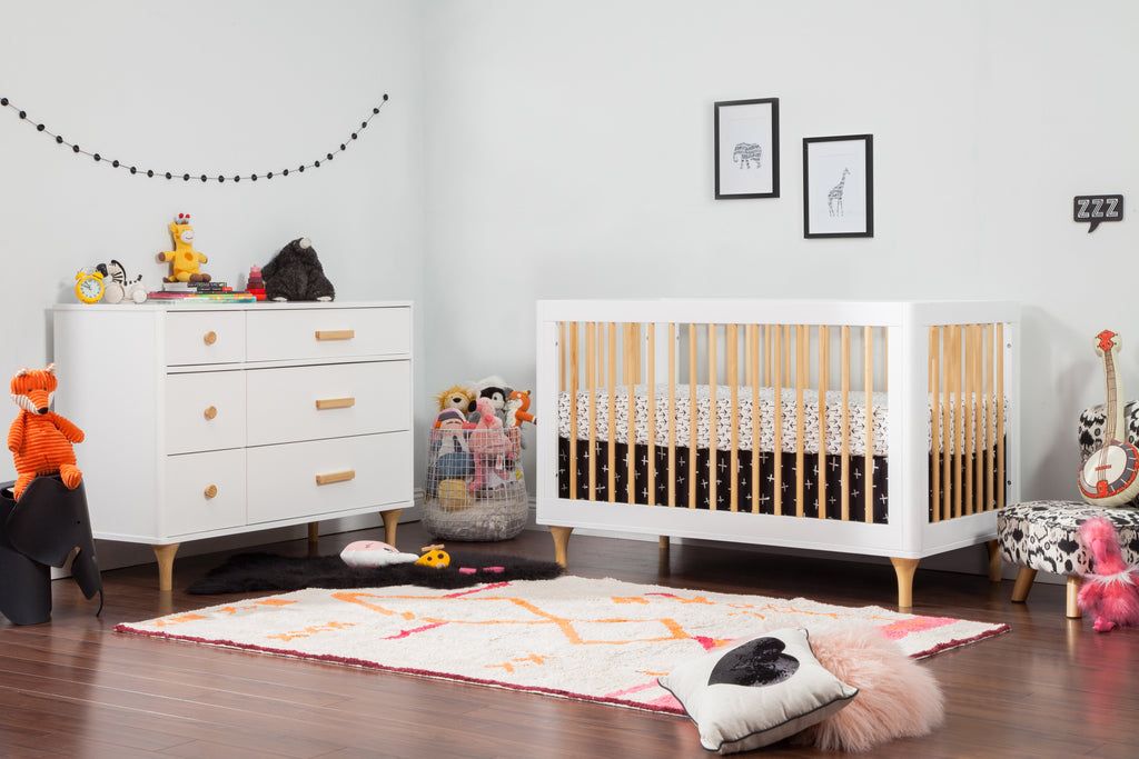 M9016WN,Lolly 6-Drawer Double Dresser Assembled in White/Natural