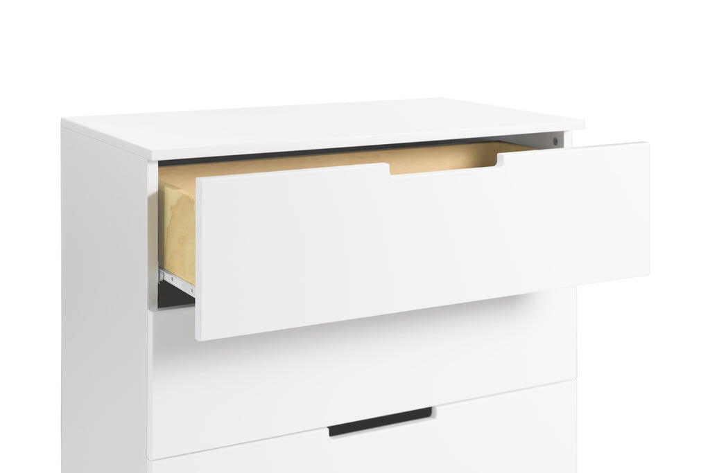M6723WN,Modo 3-Drawer Changer Dresser  KD With Removable Changing Tray in White and Natural