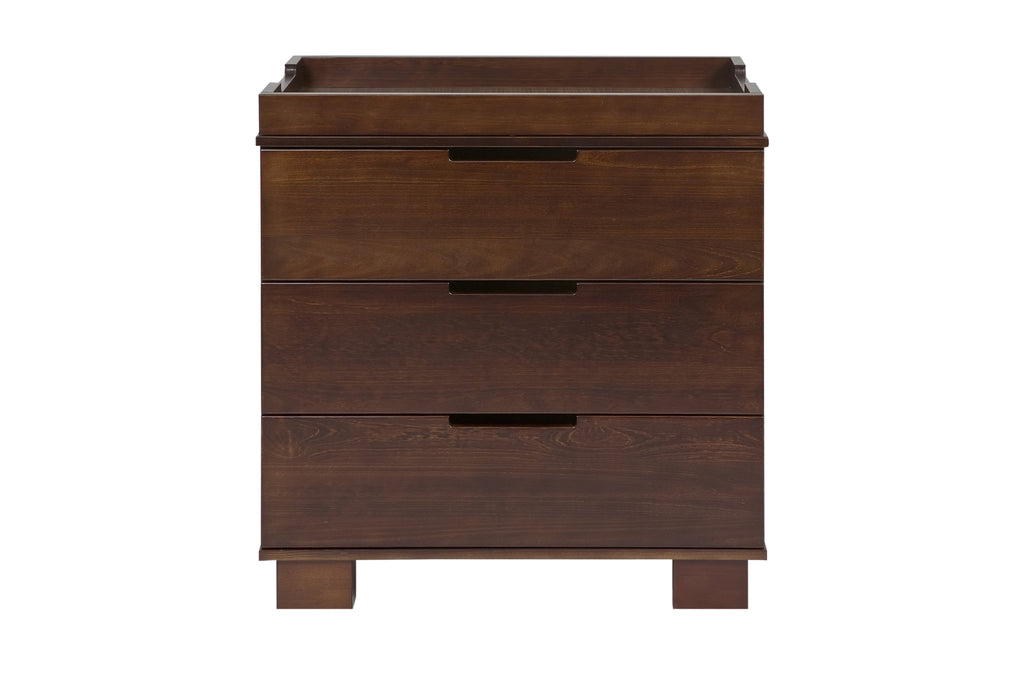 M6723Q,Modo 3-Drawer Changer Dresser  KD w/Removable Changing Tray in Espresso