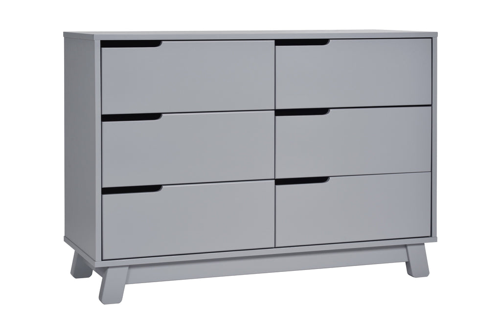 babyletto hudson dresser grey Babyletto Hudson 2- Piece Nursery Set with 3 -In- 1 Crib and Dresser in Grey and White